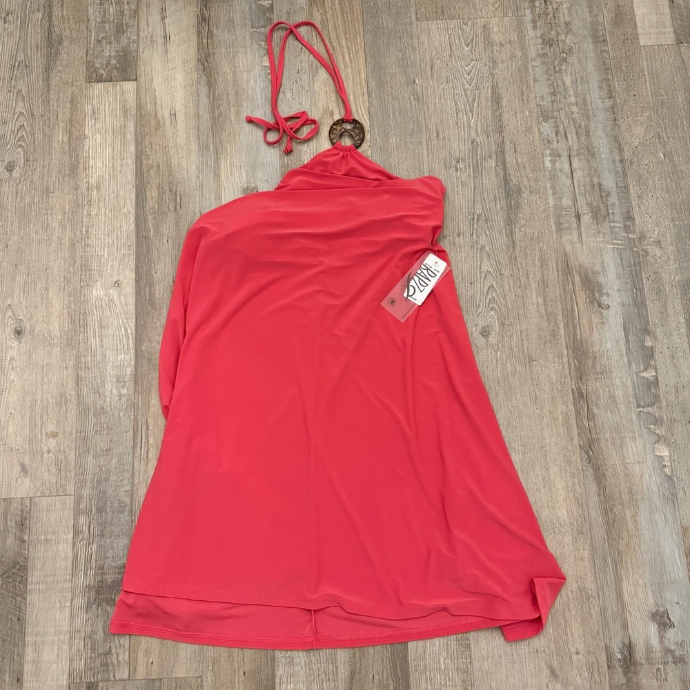 Coral Halter Dress